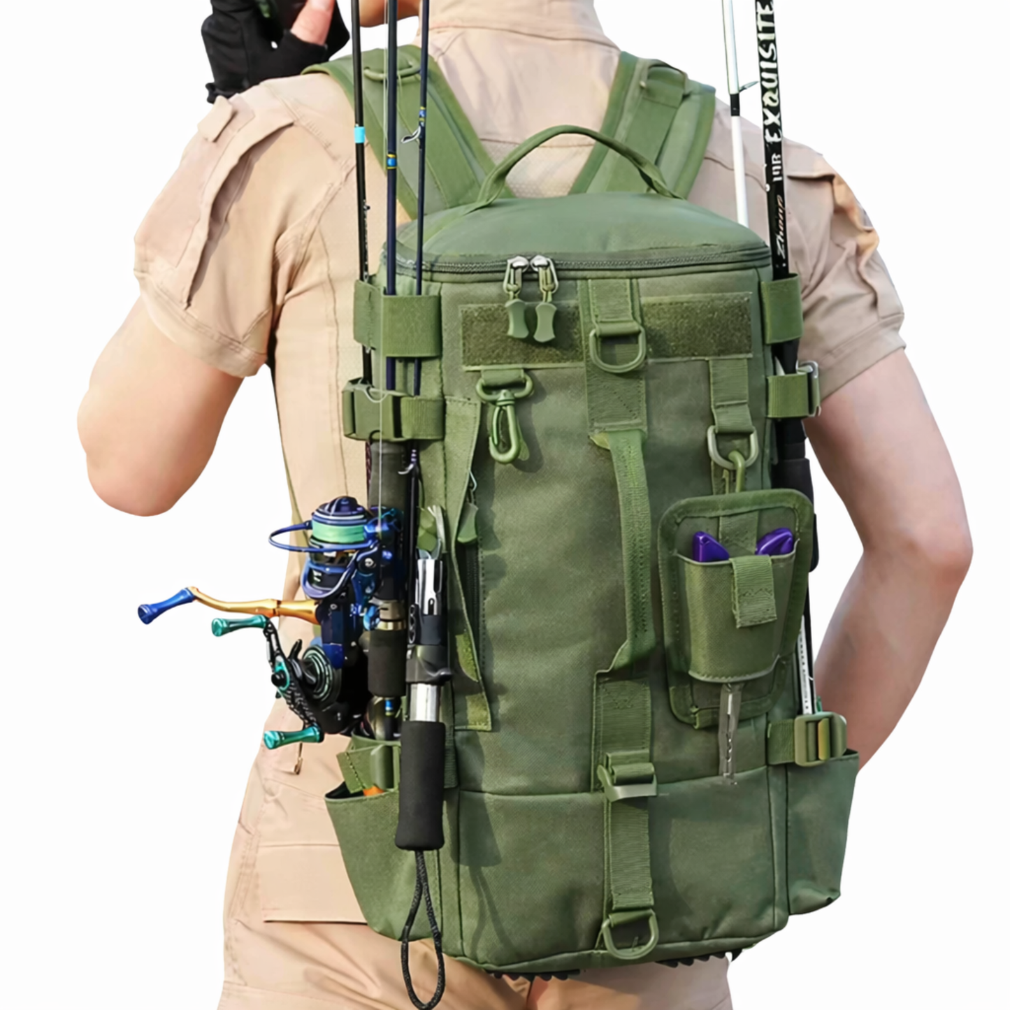 Mochila de Pesca con Gran Capacidad